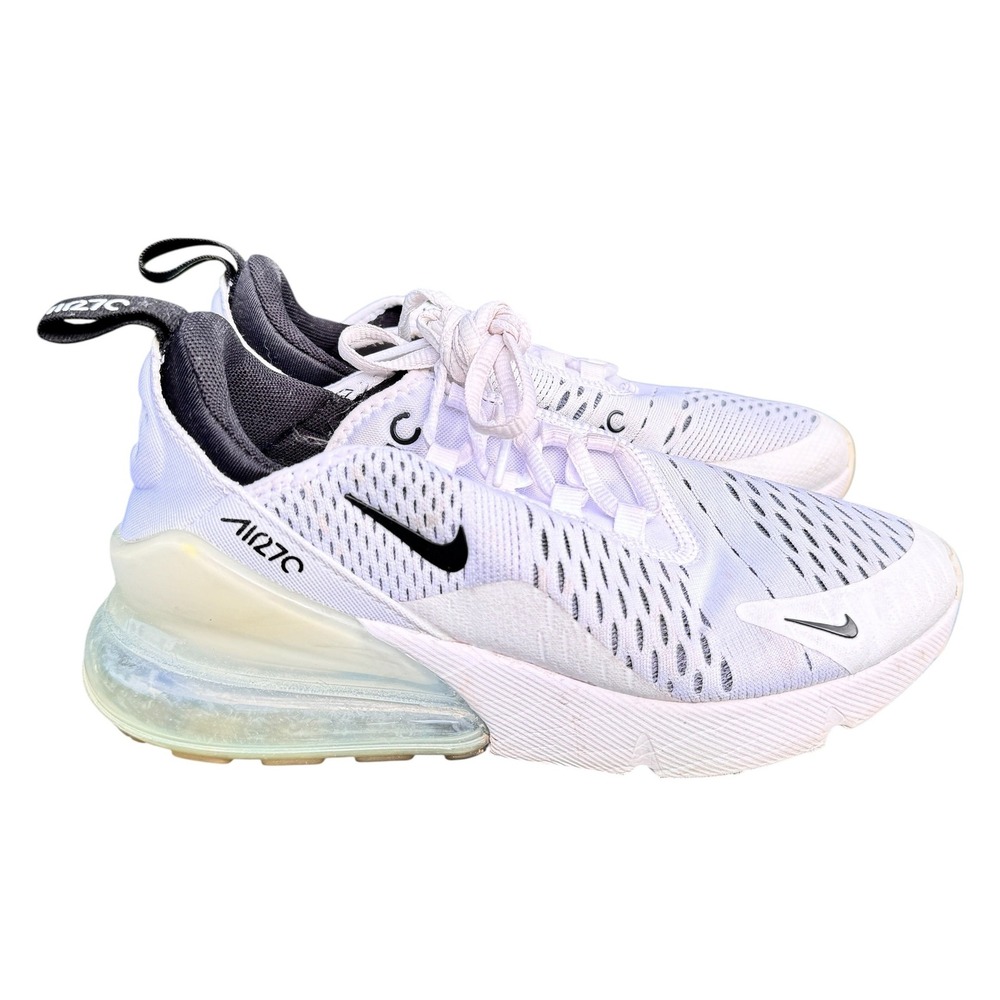 Nike Air Max 270 White Black AH6789-100 Womens Size 5 Running Shoes
